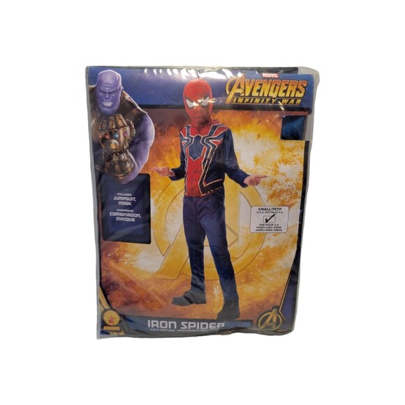 RUBIES Other - NEW Marvel AVENGERS Infinity War Iron Spider Costume Youth SM Jumpsuit Mask